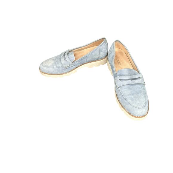 Vionic Light Blue Academia Preppy Cheryl Platform Supportive Loafer Size 7 1/2 - Picture 7 of 10